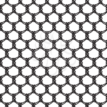 Seamless abstract lace pattern basic ornament needlework.