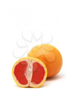 Isolared grapefruit. Element of design.