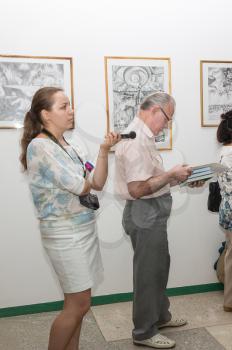 Opening of the exhibition of paintings dedicated to the First World War. Russia.