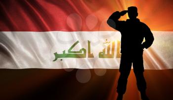 Flag with original proportions. Flag of the Iraq