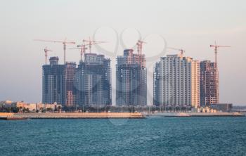 Construction of new apartment buildings near the Royal Palace in Budaiya, Bahrain