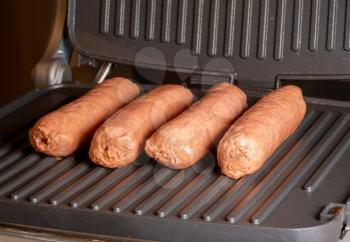 Plant-based vegetarian Sausages ready for the griddle