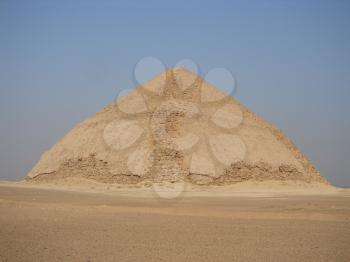 Big pyramids of Egypt. Bent Pyramid. Photos from a trip.