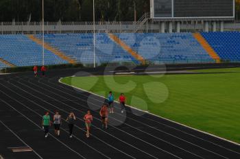 Russia, Volgodonsk - June 18, 2015: Run. Sport for All.
