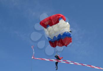 Russia, Volgodonsk - may 19, 2015: Parachuting Skydiving sport for the brave