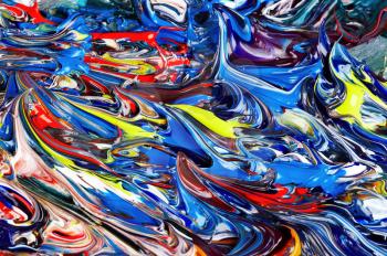 Mixed oil paint abstract background 
