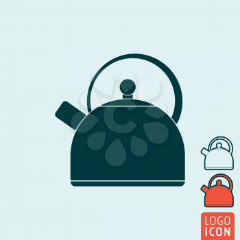 Kettle icon. Handle kettle symbol. Vector illustration