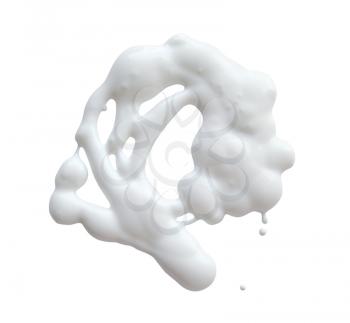 White cream on a white background, can be used as mayonnaise too. Clipping Path included