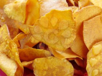 Crispy Peruvian sweet potato chips