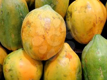 Papaya fruit, delicious tropical fruit