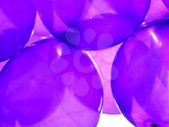 Birthday party balloons total purple