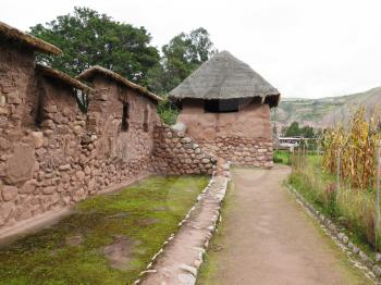 Ancient inca walls in Cusco Peru