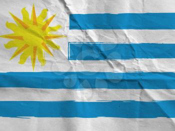 abstract URUGUAY flag or banner