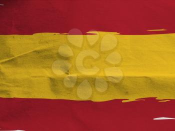 Grunge SPAIN flag or banner