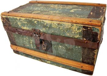 Royalty Free Photo of a Vintage Wooden Trunk