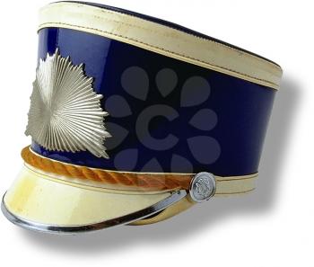 Royalty Free Photo of a Vintage Marching Band Hat 