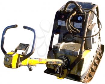 Royalty Free Photo of an Asphalt Reversible Plate Compactor Equipment