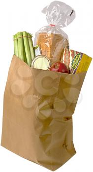 Royalty Free Photo of a Bag of Groceries 