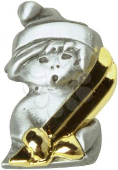 Royalty Free Photo of a Skier Brooch