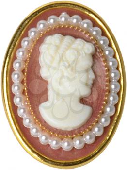 Royalty Free Photo of a Cameo Brooch