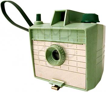 Royalty Free Photo of a Vintage Green Camera