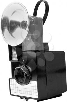 Royalty Free Photo of a Black and White Camera