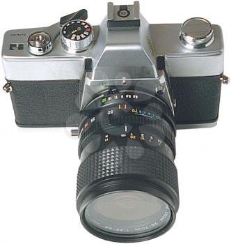Royalty Free Photo of a Camera with a Wide Angle Lens
