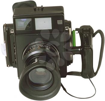 Royalty Free Photo of an Instant Picture Camera with Flash