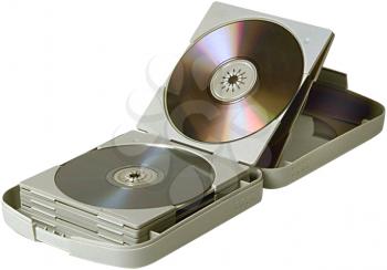 Royalty Free Photo of a Case of CDs