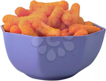 Royalty Free Photo of a Bowl of Cheesies