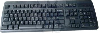 Royalty Free Photo of a Black Computer Keyboard