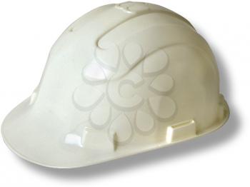 Royalty Free Photo of a Construction Helmet with a Drop Shadow