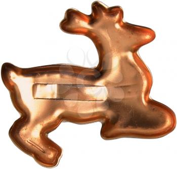 Royalty Free Photo of a Reindeer Shaped Cookie Cutter 