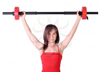 girl weight lifter