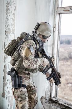 United States Army ranger during the military operation