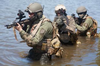 Jagdkommando Austrian special forces equipped with  assault  rifle