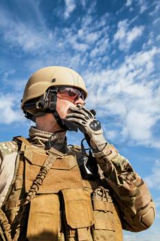 Green Berets US Army Special Forces Group soldier smoking