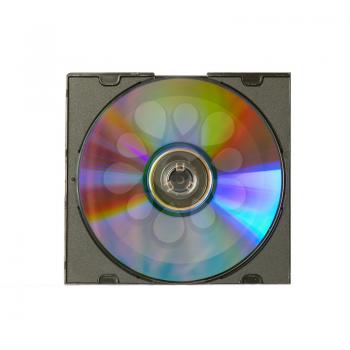CD and case with insert isolated on white.