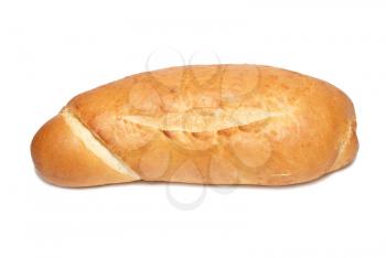 Golden bun isolated on the white background