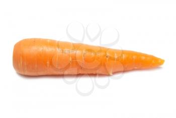 Orange carrot isolated on the white background
