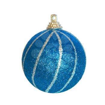 Blue Christmas bauble.