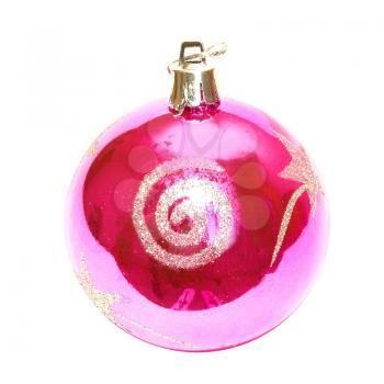 Pink Christmas bauble.