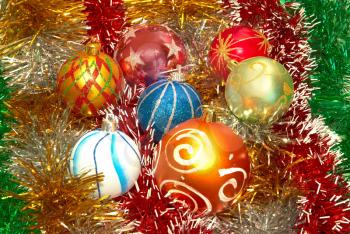 Christmas decoration can be used for  background.