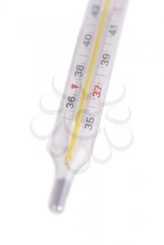Medical thermometer isolated on the white background