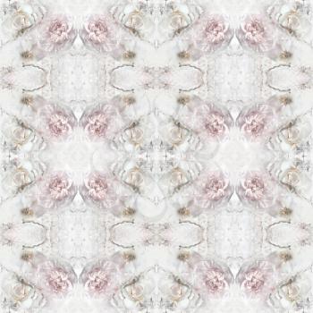 Vintage seamless pattern with peony flowers, roses. Texture for print, fashion, textile design, fabric, home decor
