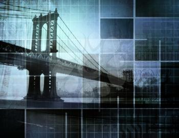Modern Art Inspired New York City Bridge