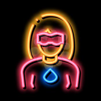 Super Hero Woman neon light sign vector. Glowing bright icon Super Hero Woman sign. transparent symbol illustration