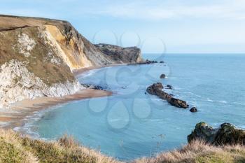 View of the Jurassic Coastline in Dorset