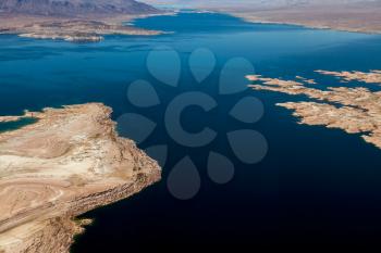 Aerial view of Lake Mead