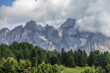 Landscape of the Natural Park of Paneveggio Pale di San Martino in Tonadico, Trentino, Italy